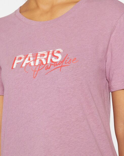 T-Shirt en Lin & Coton Marite violet