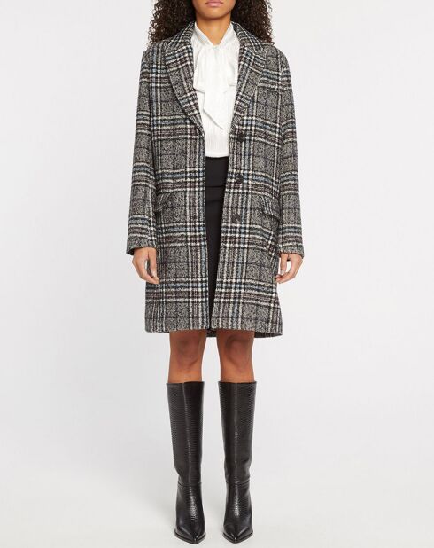 Manteau en Laine mélangée Elfy noir/gris