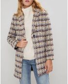 Manteau en Laine mélangée Eloi multicolore