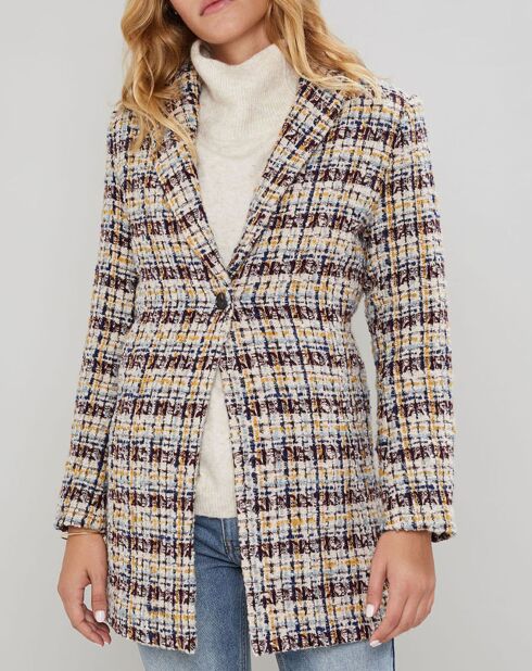 Manteau en Laine mélangée Eloi multicolore