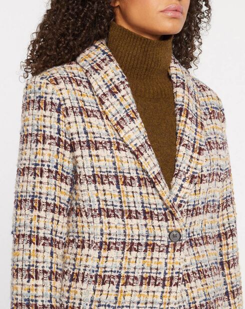 Manteau en Laine mélangée Eloi multicolore