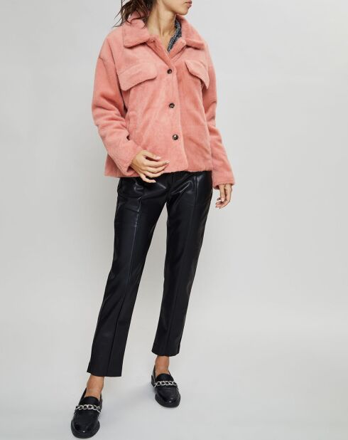 Veste en Fausse Fourrure Else rose