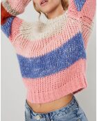 Pull en Mohair mélangé Pedro rose