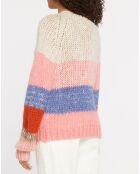 Pull en Mohair mélangé Pedro rose