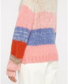 Pull en Mohair mélangé Pedro rose