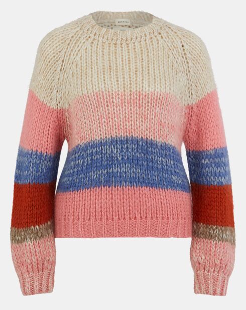 Pull en Mohair mélangé Pedro rose