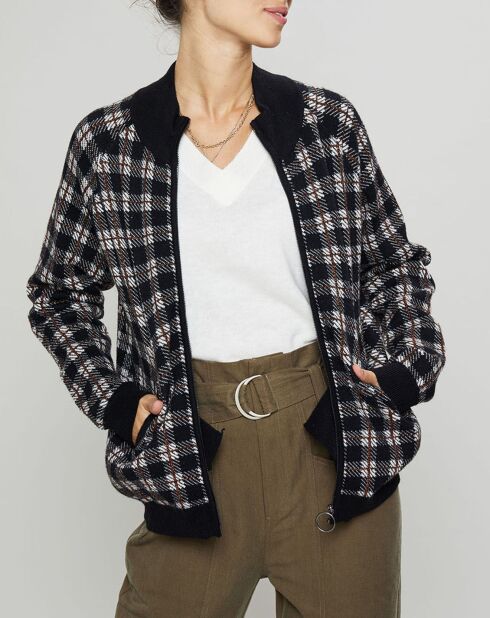 Gilet Gabriel nero/bianco