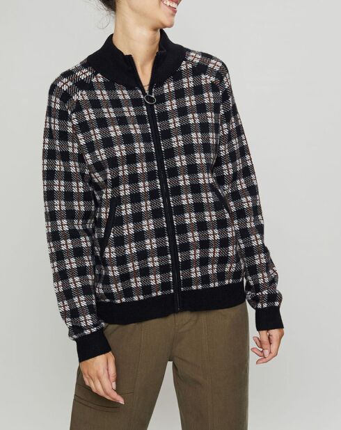 Gilet Gabriel nero/bianco