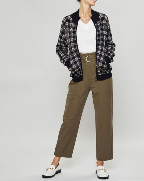 Gilet Gabriel nero/bianco