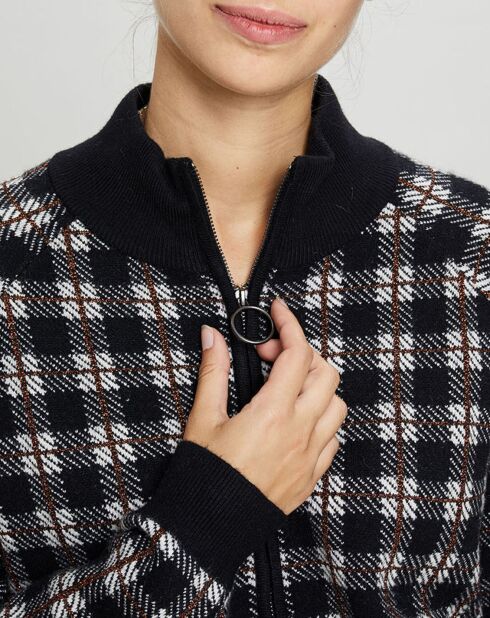 Gilet Gabriel nero/bianco