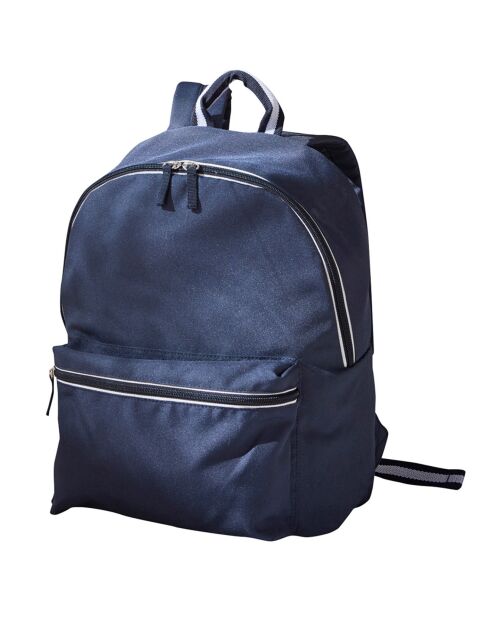 Sac à dos Ecussons bleu foncé - 31x40x14 cm