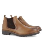 Chelsea Boots en Cuir Chelacan taupe