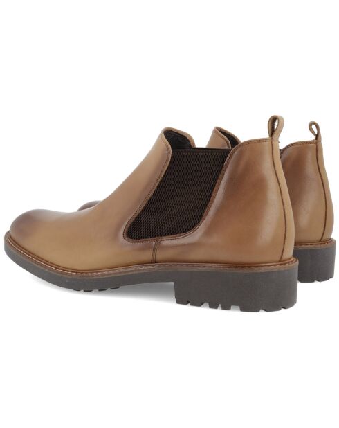 Chelsea Boots en Cuir Chelacan taupe