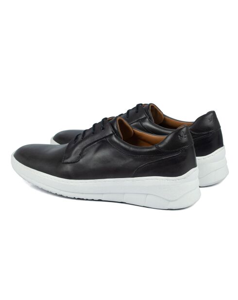 Sneakers en Cuir Crunch noires