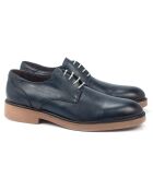 Derbies en Cuir Denver bleu marine