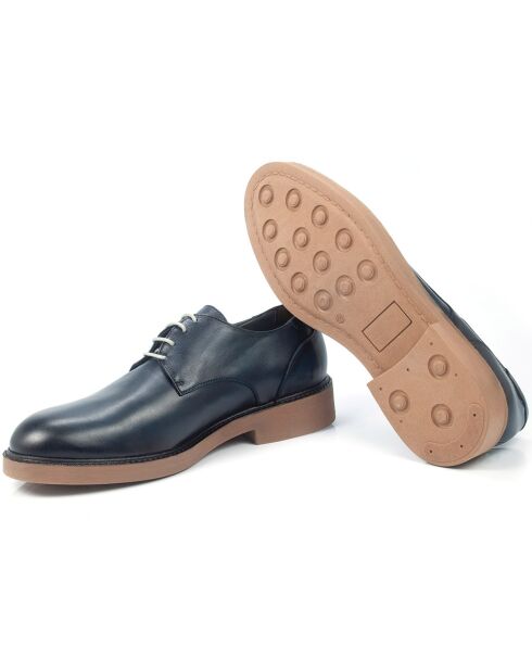 Derbies en Cuir Denver bleu marine