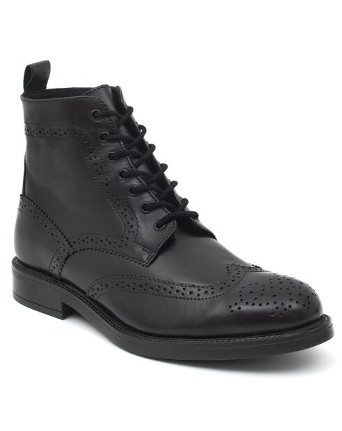 Boots en Cuir Pezmon noires