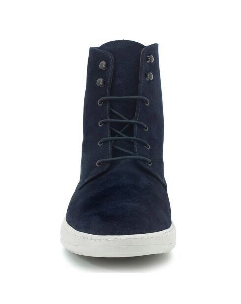 Sneakers montantes en Cuir Salto bleu marine