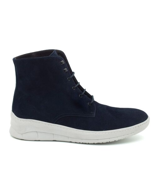 Sneakers montantes en Cuir Salto bleu marine