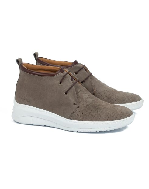 Sneakers en Cuir Seting taupe