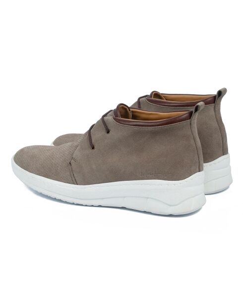 Sneakers en Cuir Seting taupe