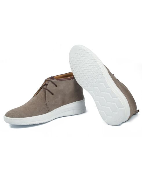 Sneakers en Cuir Seting taupe