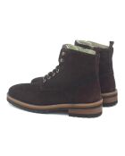 Boots en Velours de Cuir Sobuck noires