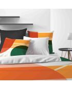 Parure housse de couette Zoom vert/orange