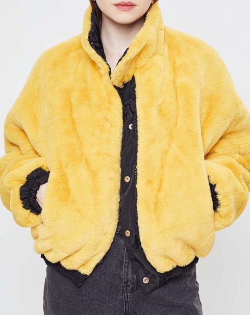 Blouson Sacre réversible noir/jaune