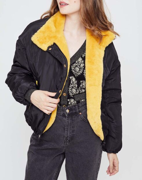 Blouson Sacre réversible noir/jaune