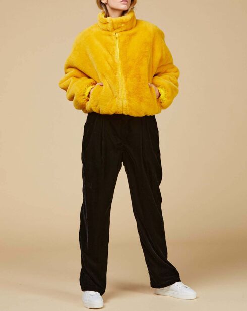 Blouson Sacre réversible noir/jaune