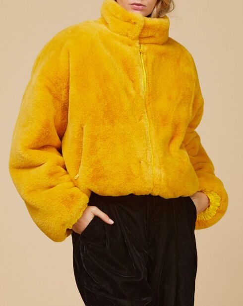 Blouson Sacre réversible noir/jaune