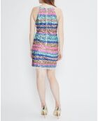 Robe Sequins multicolore