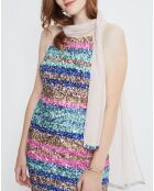 Robe Sequins multicolore