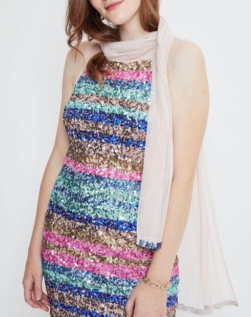 Robe Sequins multicolore