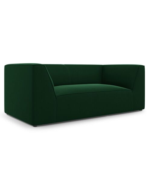 Canapé Velours Charles 2 Places vert - 174x92x69 cm