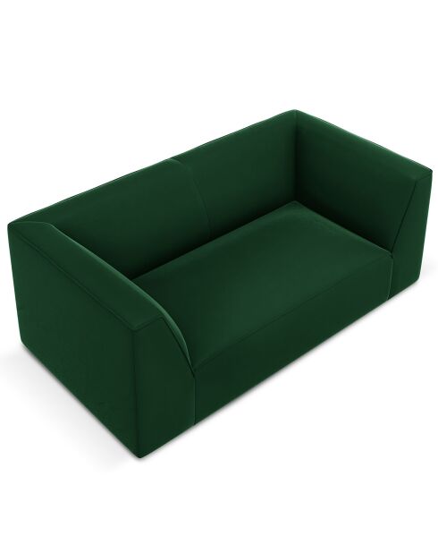 Canapé Velours Charles 2 Places vert - 174x92x69 cm
