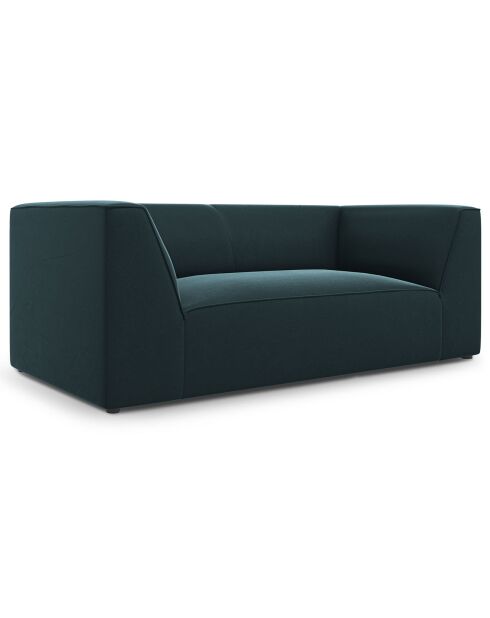 Charles 2-Sitzer-Sofa aus blauem Samt, 174 x 92 x 69 cm