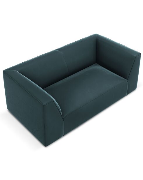 Charles 2-Sitzer-Sofa aus blauem Samt, 174 x 92 x 69 cm
