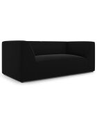 Canapé Velours Charles 2 Places noir - 174x92x69 cm