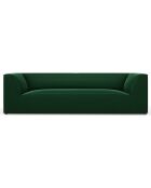 Canapé Velours Charles 3 Places vert - 232x92x69 cm