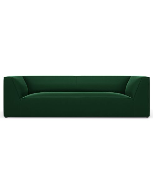 Canapé Velours Charles 3 Places vert - 232x92x69 cm