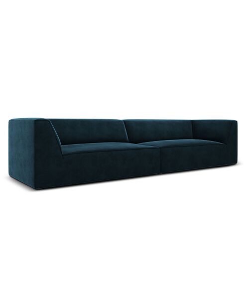Divano Charles Velvet 4 posti Deep Petrol - 302x93x69 cm