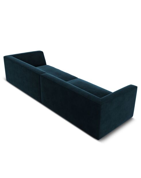 Divano Charles Velvet 4 posti Deep Petrol - 302x93x69 cm