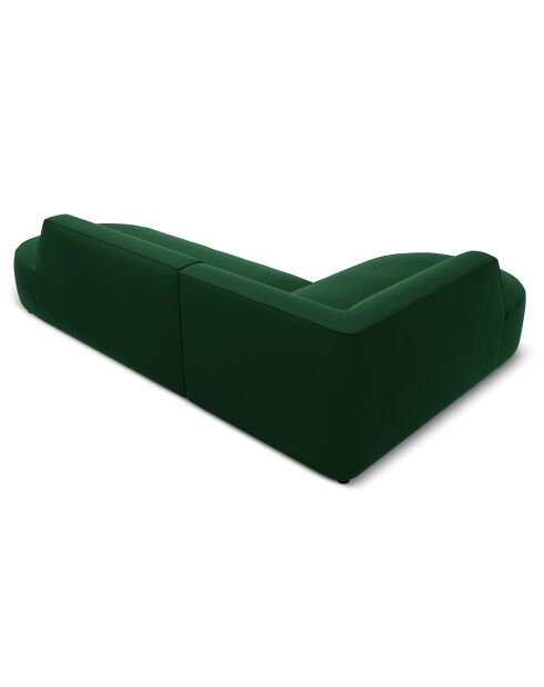 Canapé D'Angle Gauche Velours Charles 4 Places vert - 273x180x69 cm