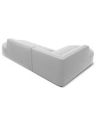 Canapé D'Angle Gauche Velours Charles 4 Places gris clair - 273x180x69 cm