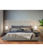 Tête de lit en vinyle Chandra beige - 80x180 cm