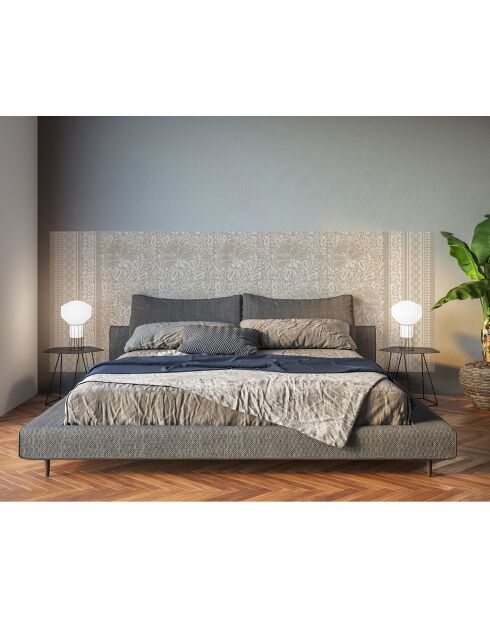 Tête de lit en vinyle Chandra beige - 80x180 cm