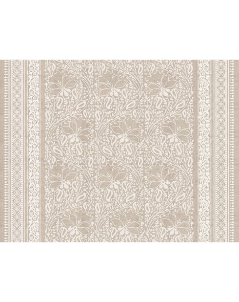 Tête de lit en vinyle Chandra beige - 80x105 cm
