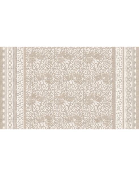 Tête de lit en vinyle Chandra beige - 80x135 cm